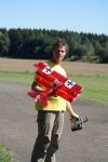 Pilot mit Modell